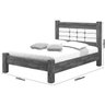 Cama Queen Imperial 1,60 com Pés Maciços Castanho/Off White Vitamov - 6