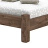Cama Queen Imperial 1,60 com Pés Maciços Castanho/Off White Vitamov - 4