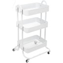 Ver imagem 6 de Carrinho Organizador 3 Prateleiras Fruteira Rodinha Multiuso Pgb