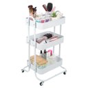 Ver imagem 1 de Carrinho Organizador 3 Prateleiras Fruteira Rodinha Multiuso Pgb