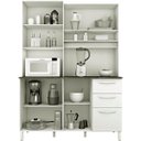 Ver imagem 2 de Kit Armário Cozinha Diamante 4 Portas 1420mm Branco Vitamov