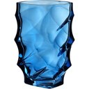 Ver imagem 1 de Vaso Decorativo Enfeite Casa Ondas Home&co Vidro 19x12x12cm Azul