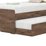 Cama Solteiro Bibox com Auxiliar Luiza Castanho/Off White Vitamov - 3