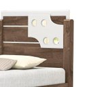 Ver imagem 2 de Cama Solteiro Bibox com Auxiliar Luiza Castanho/Off White Vitamov