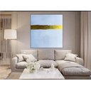 Ver imagem 1 de Quadro Abstrato Moderno Pintado A Mão Sala Dourado