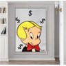 Quadro Moderno Pintado A Mão Alec Monopoly - 1