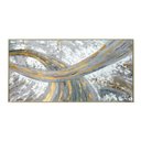 Ver imagem 1 de Quadro Tela Pintado Abstrato Original Arte Cinza Pastel