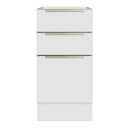 Ver imagem 5 de Balcão Madesa Lux 40 cm 3 Gavetas (Sem Tampo) Branco/Branco Veludo