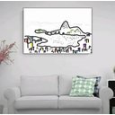 Ver imagem 1 de Quadro Tela Abstrato Sala Pintado Rio De Janeiro Pintura