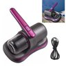 Aspirador de Po Anti Acaro Luz Uv Bateria Recarregavel sem Fio Usb Limpeza Esterilizaçao Pelo de Ani - 1