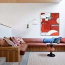 Ver imagem 1 de Tela Abstrata Pintada A Mão Para Quarto - Com Moldura