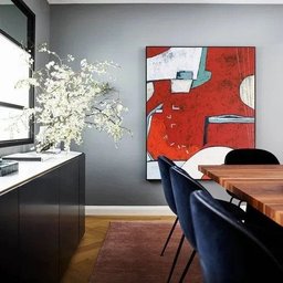 Tela Abstrata Pintada A Mão Para Quarto - Com Moldura - 3