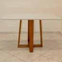 Ver imagem 2 de Mesa de Jantar Retangular Madeira Maciça - Pedro-1,60 x0,80 metros - Art Salas