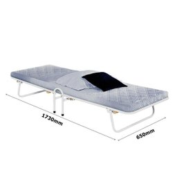 Cama Dobrável Camping com Colchonete Branco Vitamov - 2