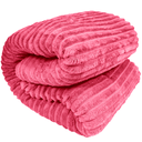 Ver imagem 2 de Cobertor Casal Manta Canelada Super Soft 1,80m X 2,0m Rosa Pink