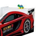 Ver imagem 3 de Cama Carro Solteiro com Bau Vermelho Vitamov