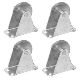 Rodízio 50mm Fixo Rodinha de Silicone Anti Risco - 4 Pçs - 1