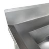 Mesa Pia Aço Inox Industrial com Paneleiro e Uma Cuba 50x40x25cm (Esquerdo) - 180x60x80cm - Brascool - 3