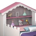 Ver imagem 3 de Mini Cama Infantil Casinha Magia Branco/Rosa Vitamov