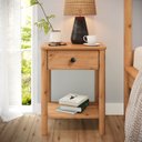 Ver imagem 1 de Mesa de Cabeceira Quarto Madeirado 1 Gaveta Rústico Apoana Idimex