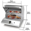 Ver imagem 5 de Churrasqueira a Gás Natural de Embutir Saro CHMGN