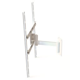 SUPORTE TV 10" a 65" VESA 600X400 3 MOV BRANCO - 1
