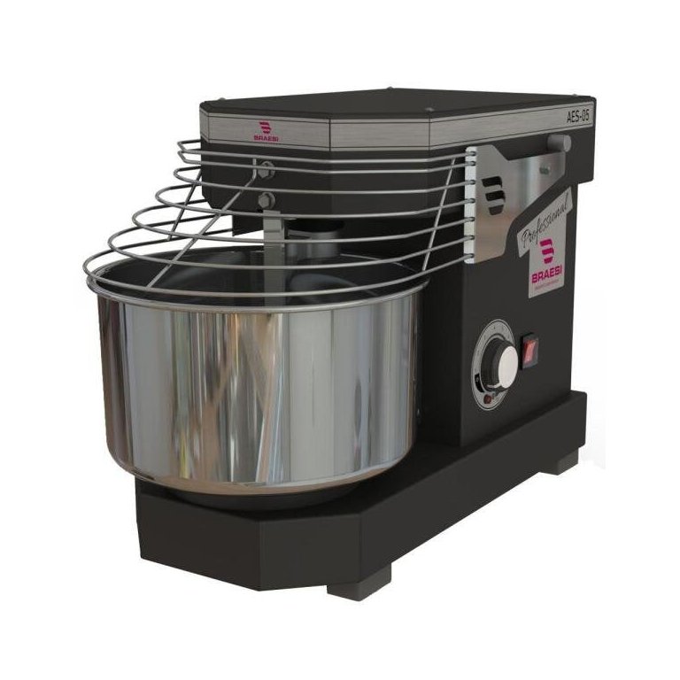 Amassadeira Espiral 5kg Braesi Bivolt AES-05 Preta