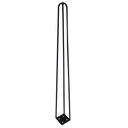 Ver imagem 3 de Kit 2 Pés de Metal 60 Cm Legs Mesa de Canto Aparador Preto