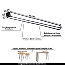 Ver imagem 5 de Kit 2 Pés de Metal 60 Cm Legs Mesa de Canto Aparador Preto