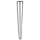 Ver imagem 4 de Kit 2 Pés de Metal 60 Cm Legs Mesa de Canto Aparador Preto