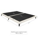 Ver imagem 4 de Cama Japonesa Queen Size Veneza 165cm Base Box Orgânica Bouclê Estofada Pés de Ferro:Bouclê Bege Cla