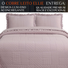 Cama Posta King Ellie Colcha Luxo Algodão 300 Fios Bordado:rosa - 2