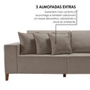 Ver imagem 6 de Sofá 4 Lugares com Chaise Linho 290cm Grécia