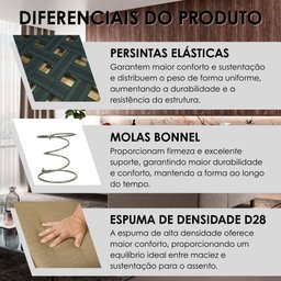 Sofá 4 Lugares com Chaise Linho 290cm Grécia - 11