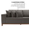 Sofá 4 Lugares com Chaise Linho 290cm Grécia - 6