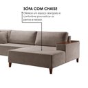 Ver imagem 5 de Sofá 4 Lugares com Chaise Linho 290cm Grécia