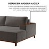 Sofá 4 Lugares com Chaise Linho 290cm Grécia - 8