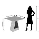 Ver imagem 6 de Conjunto Sala de Jantar Mesa Tampo de Vidro Quadrado Alana 4 Cadeiras Milena Cimol