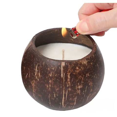 Kit Vela Sustentável e Vegana de Bambu e Capim-limão