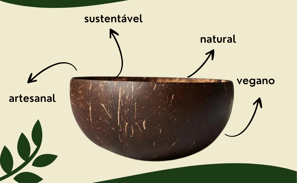 Bowl de Coco Vegano - 100% Natural (cumbuca/tigela) - 3