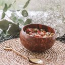 Ver imagem 2 de Cumbuca /tigela /bowl Big 500ml Natural com Colher de Bambu