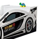 Ver imagem 2 de Cama Carro Solteiro com Bau Branco Vitamov
