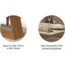 Ver imagem 3 de Conjunto Sala de Jantar Mesa Tampo de Vidro Retangular Alana 6 Cadeiras Milena Cimol