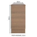 Ver imagem 6 de Balcão Madesa Stella 40 cm 1 Porta Rustic
