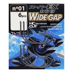 Anzol para Pesca Wide Gap V-fox Robalo em Aço Carbono #1/0 - 1