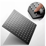 Ducha Chuveiro Gás Solar Slim20x20 de Teto Quadrado Preto Fosco Black Matte Banheiro Metal Premium P - 3