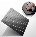 Ver imagem 3 de Ducha Chuveiro Gás Solar Slim20x20 de Teto Quadrado Preto Fosco Black Matte Banheiro Metal Premium P