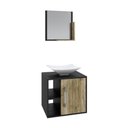 Ver imagem 2 de Conjunto Balcão C-cuba L38 e Espelheira Soft 500 Preto Ônix C-branco Chess Preto Ônix C-carvalho