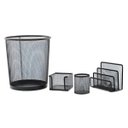 Ver imagem 2 de Conjunto Kit Escritório 4 Peças Organização Preto Aço [f102]