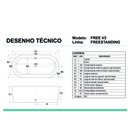 Ver imagem 3 de Banheira de Imersão Freestanding Branca 192x94x66 com Hidro – Everest Lusso Idro